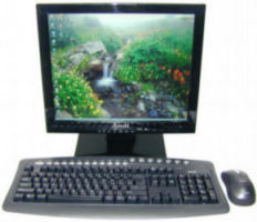 17" All-in-one LCD+PC Computer